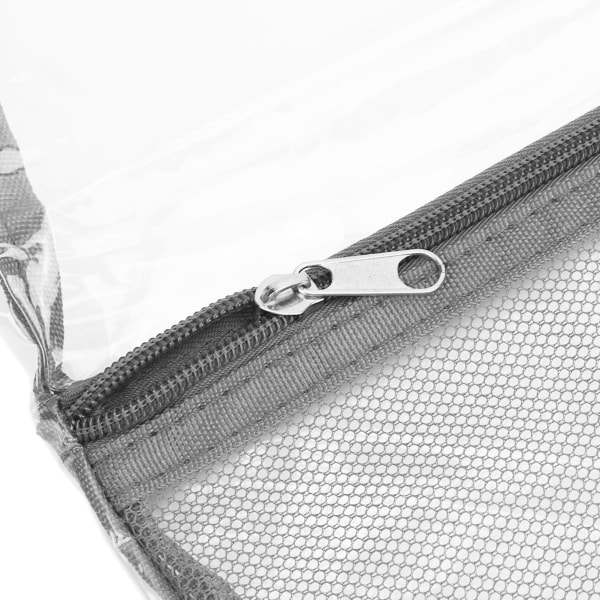 Klar ryggsäck Vikbar PVC-transparent genomskinlig väska med stor kapacitet för badstränder Grå