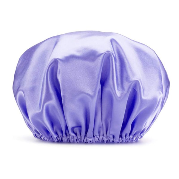 Dubbellagers vanlig cap för badhuvud purple