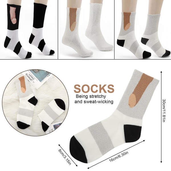 Männs strumpor White
