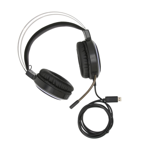 Gaming Headset G12 Stereo 7.1 Virtuellt Surroundljud Datorspel Hårdvara med Mikrofon för PC LaptopSvart