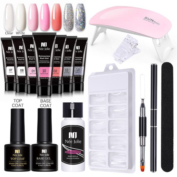 Nagelgellackset nagelset polygelset #02