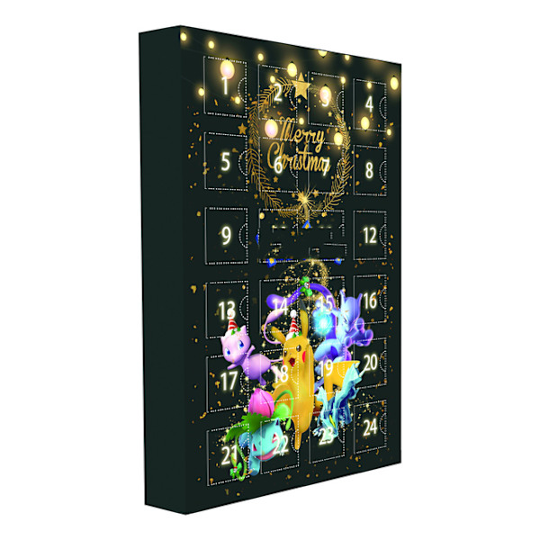 24 Dages Julekalender Blind Box Actionfigurer Legetøj Sort Black