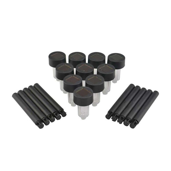 10x Tehokas LED-valoinen pylväspoltin Puutarha Patio Valo