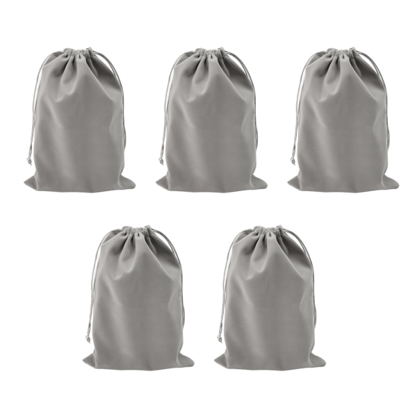 5Pcs Headphone Protection Pouch Bag Large Capacity Drawstring Lightweight Portable Headphone Storage Bag 20x30cm / 7.9x11.8in