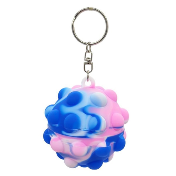 3D Pop Fidget Keychain, Round Ball Squeeze Toys