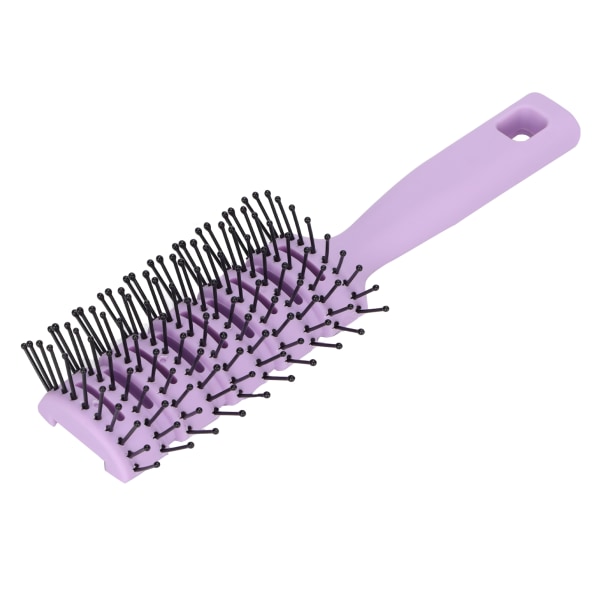 Affiltrerende hårbørste ABS Antistatisk skridsikker ventileret massagehårbørste med hængende hul til hårplejeLilla