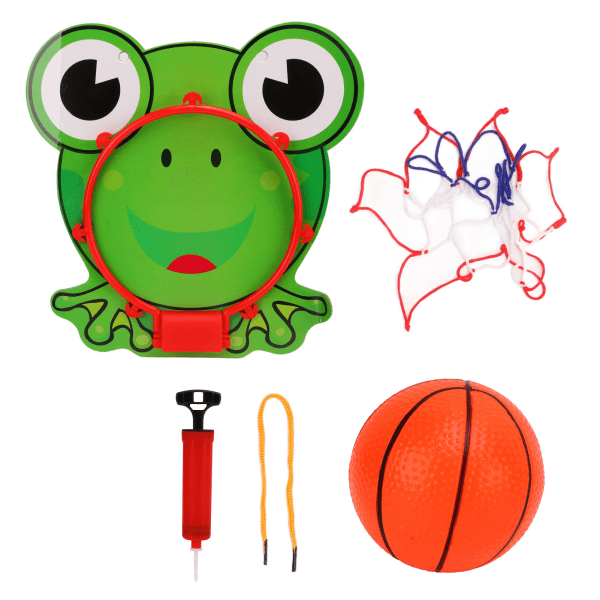 Hengende Basketball Hoop Mini Plast med Basketball Nettball for innendørs utendørs leketøy Sports Game Frog