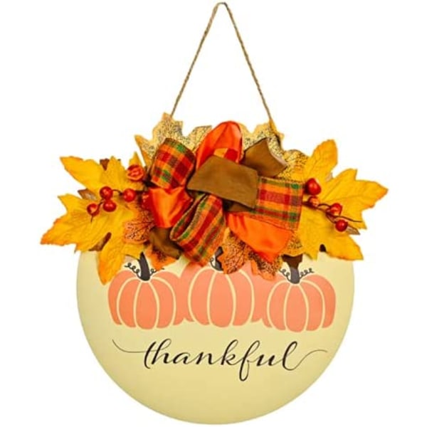 thanksgiving decoration wooden pumpkin house plate