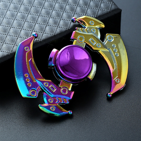 Metallisk Färgglad Legering Fingertopp Gyro Fingerrotation Användbar Verktyg för Tryckreducering Colorful Phoenix Prisoner 129