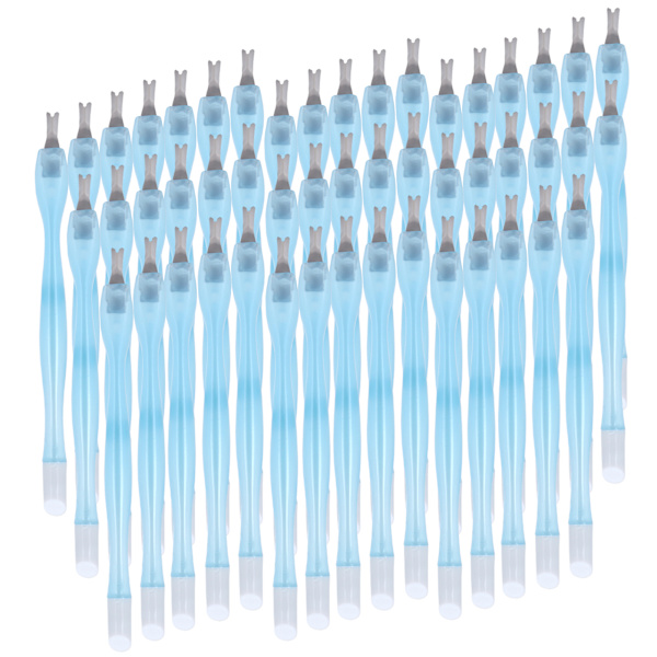 50 st Dubbla Huvud Döda Hud Nagelband Trimmer Remover Pusher Nagelrengörare Nagelkonst Verktyg