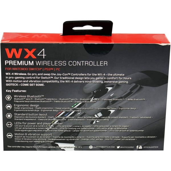WX-4 WIRELESS BT CONTROLLER (NSW) (Nintendo Switch)