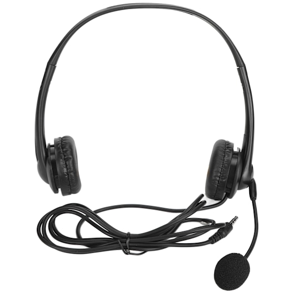 Asiakaspalvelun kuulokemikrofoni Hands Free Stereo Corded Binaural PC Noise Cancelling -kuulokkeet puhelinmyyntiin 3,5 mm