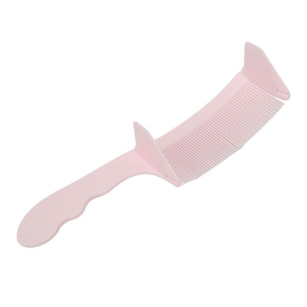 Böjd frisörkamm Flat Top S-form Professionellt frisörverktyg Frisyrkamm Rosa