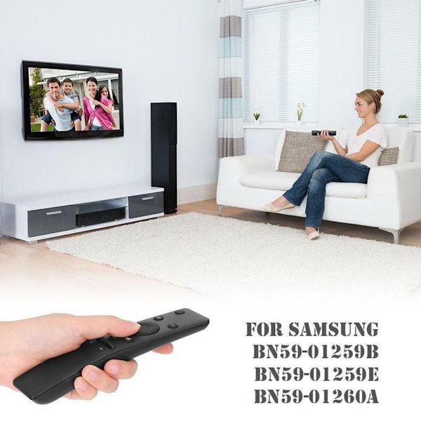 Smart TV-fjernbetjening med stor knap til Samsung HD 4K Smart TV