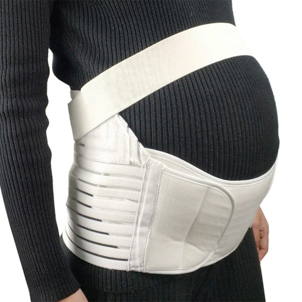 Elastisk Justerbar Graviditetsbælte Åndbart Abdominal Binder Rygstøtte (M)