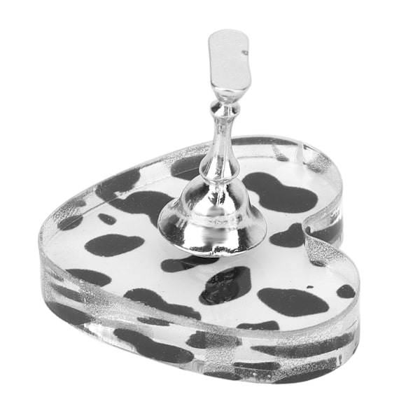 Nageldisplayställ Akryl Ko-Textur Magnetisk DIY Nageltipshållare för Salong Hem Manikyrövning Silver