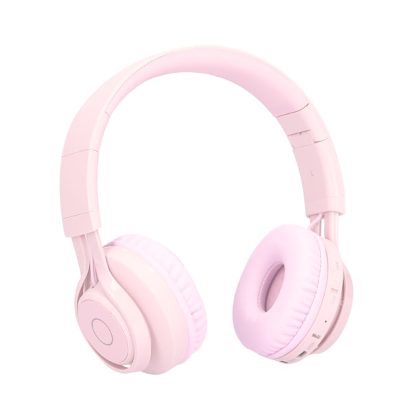 BT06C Børns Bluetooth Headset LED Lys Stereo Foldbar Beskyt Hørelse Børn Trådløse HovedtelefonerPink