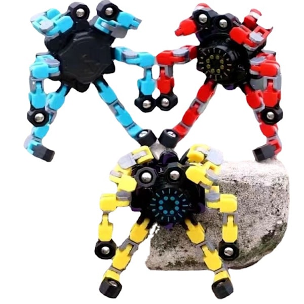 Deformerbar Gyroskop Kedjetyp Mångsidig Styling Fingertoppsleksak Mekanisk Barns Intelligenta Gyroskop nine