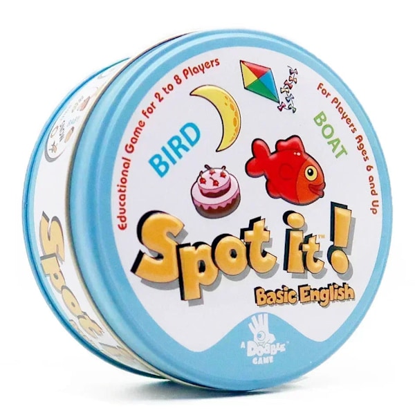 Engelska kort Spot It-spel doodle hitta fel förälder-barn partyspel kort hitta din syster spelkort ABCD