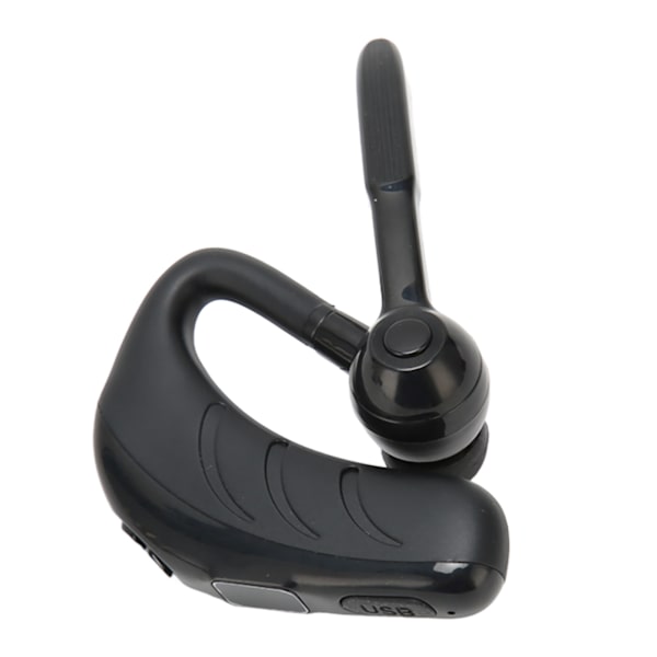 Bluetooth-ørepropp HD-samtaler Oppladbar Enkelt-øre Trådløst Hodesett med Strømvisning for Telefonnettbrett Svart med Digital Visning Pappeske
