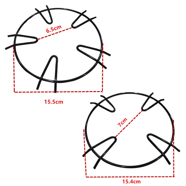 2 stk Universal Gasskomfyr Hylle Støpejern Wok Støtte Kjøkken Komfyr Støtte