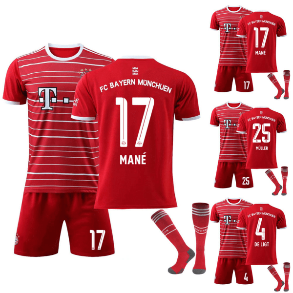 FC Bayern München Mane #17 Jalkapallopaita Jalkapallovaatteet 26