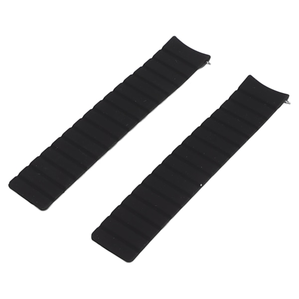 2 st Klockarmband i Silikon, Universellt Magnetiskt Armband för Amazfit GTR 3 3 Pro 22mm Svart