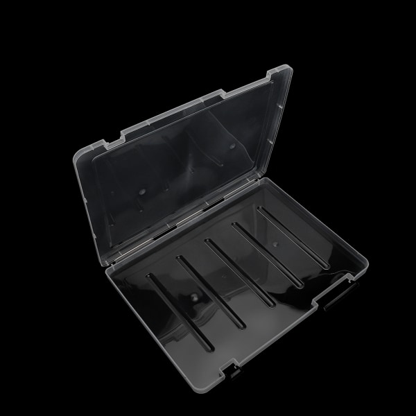 Stor Kapacitet Falska Naglar Tips Display Box Transparent Nagelkonst Visning Display Box Svart