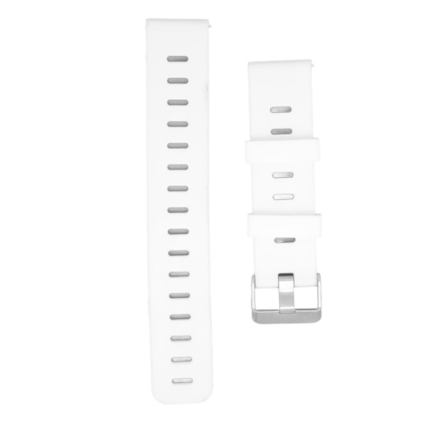 20mm Mjuk Silikon Armband Klockband Rem Ersättning med Platta Luft Hål för Amazfit GTS 3 Vit