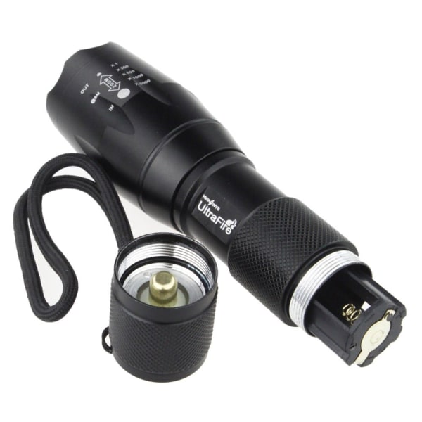 Ultrafire LED Ficklampa CREE - 2000 Lm Svart