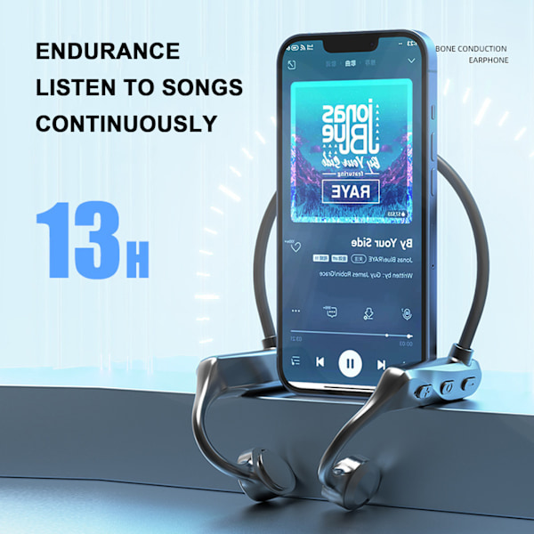 Ilmajohtuiset Bluetooth-kuulokkeet 5.3 Langattomat Ripustettavat Korvatyyppi Ei Korvaan Urheilukuulokkeet