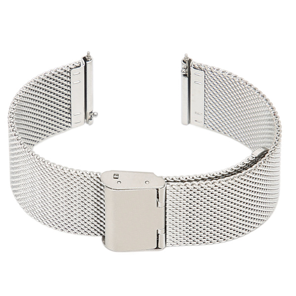 22 mm:n ruostumattomasta teräksestä valmistetut kellohihnat, mesh-kudotut kellohihnat, pikalukituskellohihnat, universaali solki Amazfit GTR 3:lle, hopea