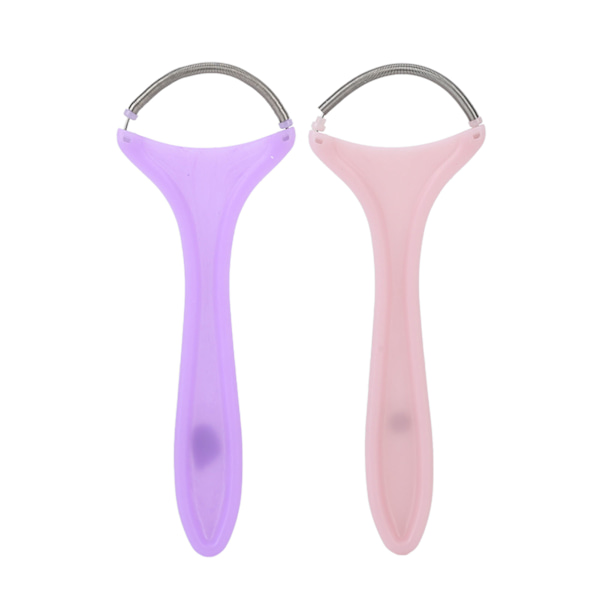 2 st Spring Facial Hair Remover Kvinnor Bärbar Trådning Ansikts Epilator för Övre Läpp Hakan Kinder