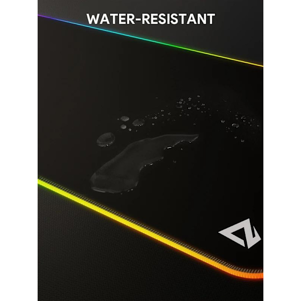 AUKEY RGB Gaming Mousepad, 90x40cm - Sort Sort