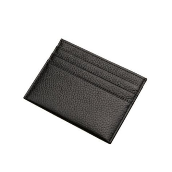 Kortholder Tegnebog med Seddelrum - Sort black