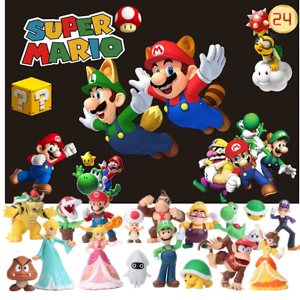 Joulu Blind Box Super Mario Riippuva Mario Saapumiskalenteri T