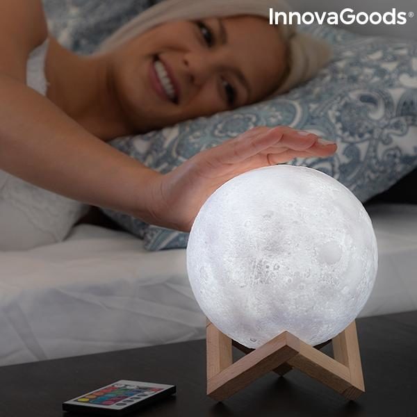 Lampe - Månelampe / Månelampe - 15cm - Justerbar farve