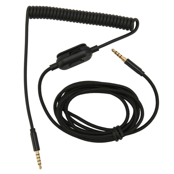 Hörlurar Spiral Kabel 6,6ft Justerbar Volym Ersättning Ljud Fjäder Kabel med Mute Switch för Astro A10 A30 A40