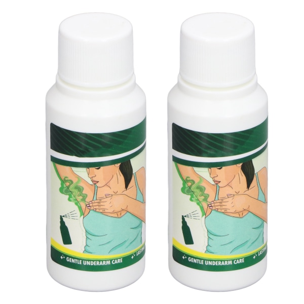 2 stk Kropslugtfjernende Spray 30ml Hurtigtørrende Mild Langtidsholdbar Deodorant Spray