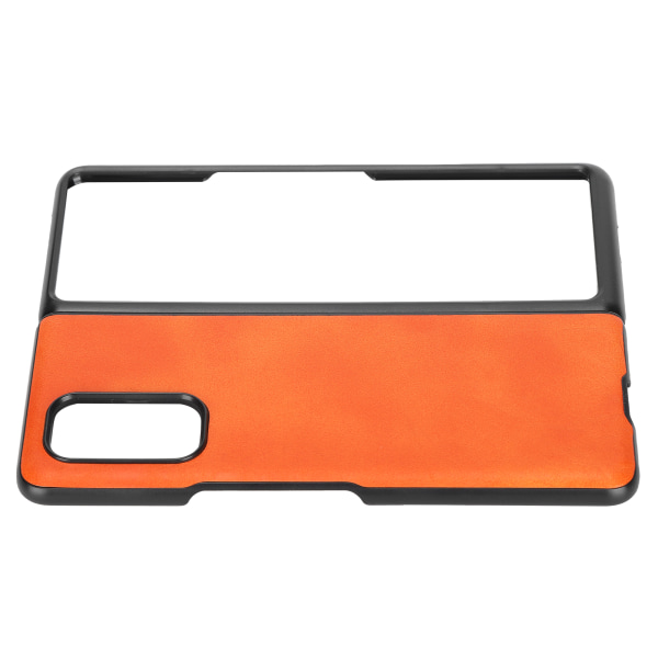 Mobiltelefon Læder Taske AntiScratch Telefon Cover Shell til Xiaomi Mix Fold Beskyttelse (Orange)