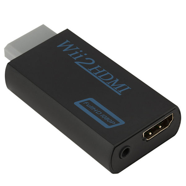 Wii till HDMI HD-konverterare Spelvärd Wii till HDMI HD-adapter Wii2hdmi Black