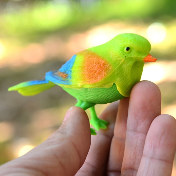 Magisk stemme Aktiver kvitrende lydkontroll Syngende fugl Morsom leketøy Barnegave