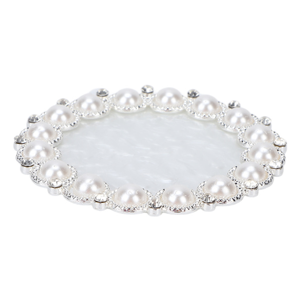 Nagelkonstdisplaybräda Kosmetisk Nagelblandningspalett Färgblandning Nagelkonsttips Displayplatta Silver Vit