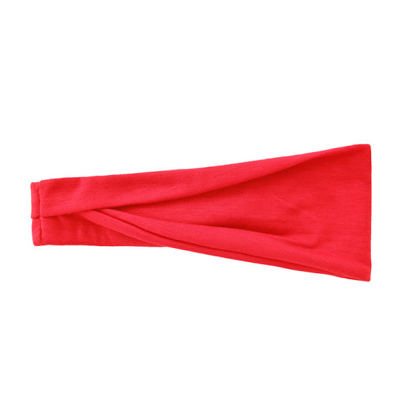 Sport pannband Yoga pannband för kvinnor hårband röd