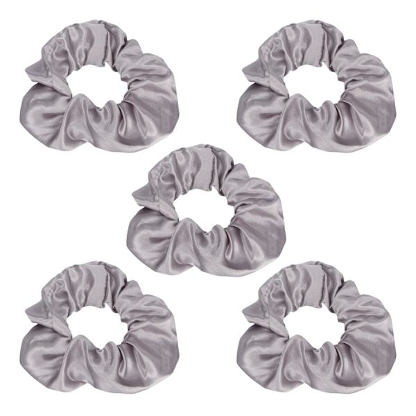 5 kpl Valo Scrunchies Valo Harmaa Satiini Joustava Hohtaa Pimeässä Hiukset Scrunchie Naisille