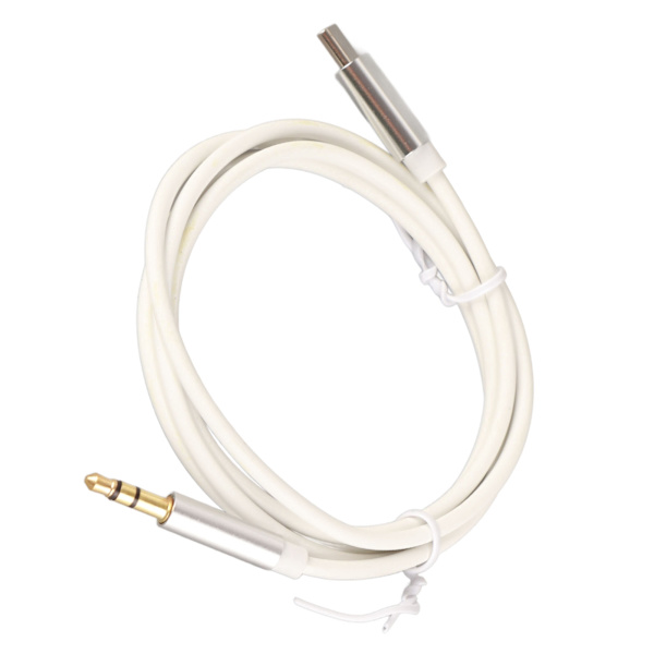 USB C till 3,5 mm ljud Aux-jackkabel Stabil typ C-adapter till 3,5 mm hörlurar stereokabel för bil Hem