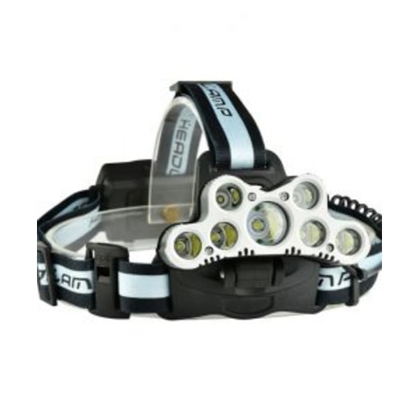 Super stærk pandelampe 7 stk CREE XML-T6 2 stk Q5 LED - orange orange
