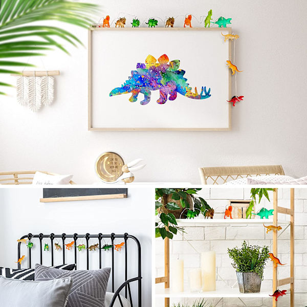 Dinosaurie ljus slinga batteridriven dino lampor 12 ljus
