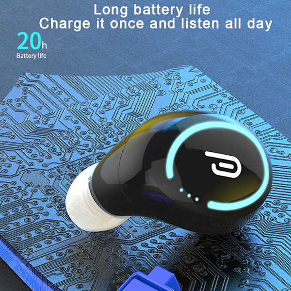 Urheilukorvanapit Bluetooth 5.1 Langattomat Kuulokkeet Stereo Kuulokkeet