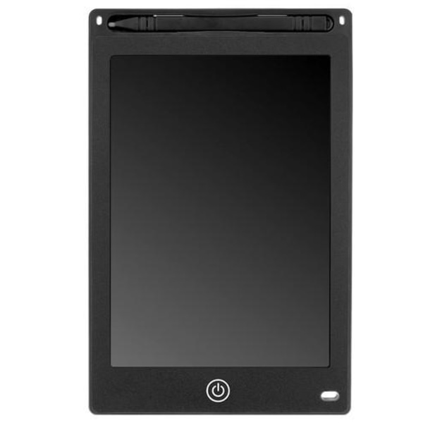 Digital ritplatta för barn - Flerfärgad LCD, 8,5" surfplatta + penna svart black
